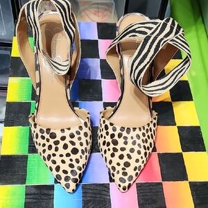 Jessica Simpson Zebra and Leopard Print Heels